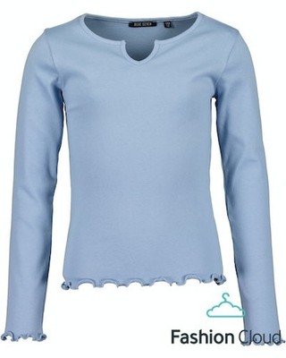 551695 Blue Seven Mädchen Teenager Shirt Rippshirt hellblau NEU Gr. 140 - 164