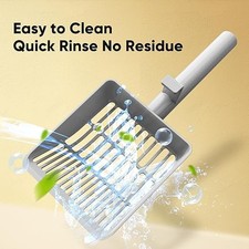 Large cat litter scoop heavy duty with dual sifting holes