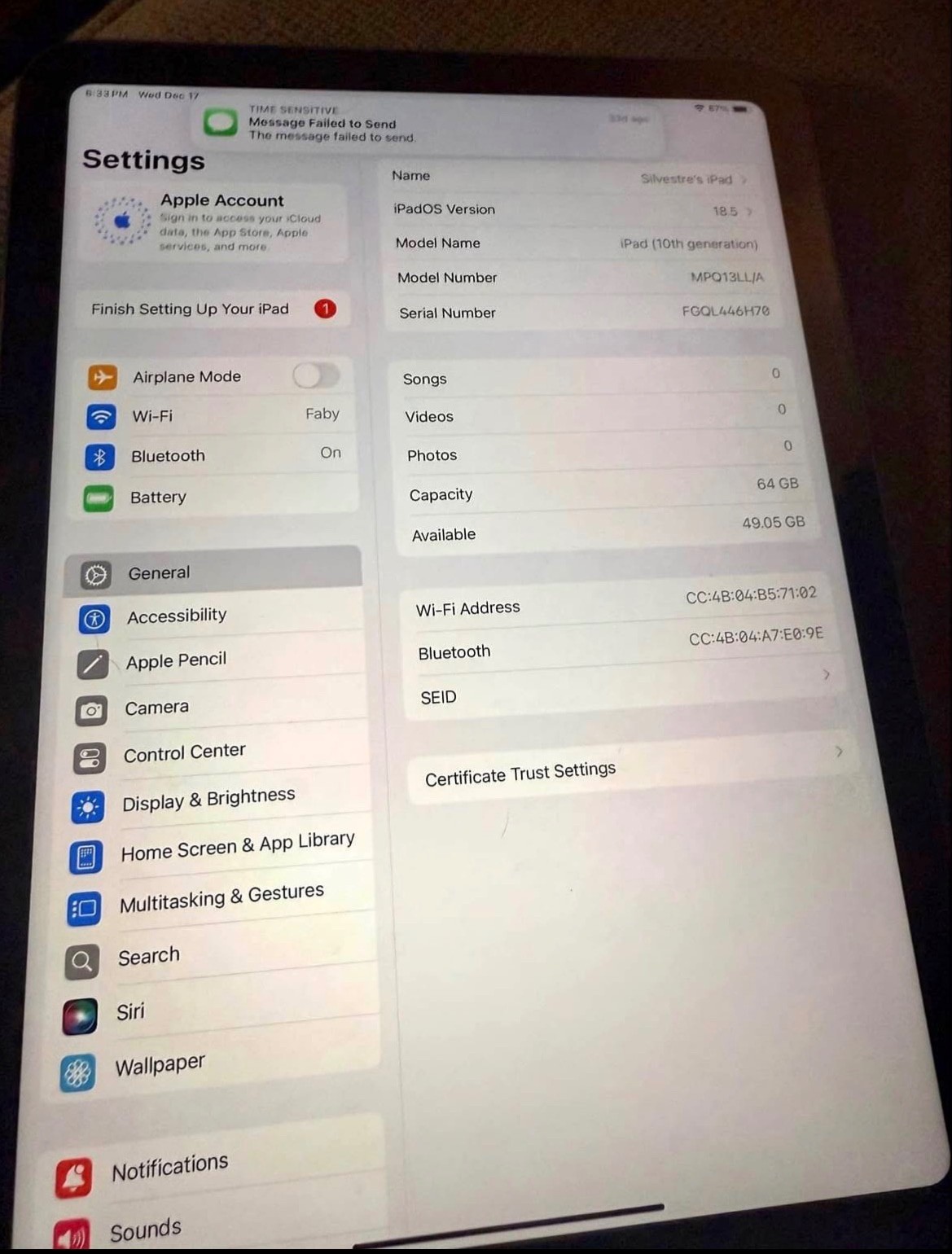 ipad 10th generation 64gb wifi only