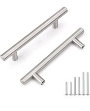 Probrico 26 Pack Hole Centers 96mm 3-3/4inch Brushed Nickel Cabinet Pulls...