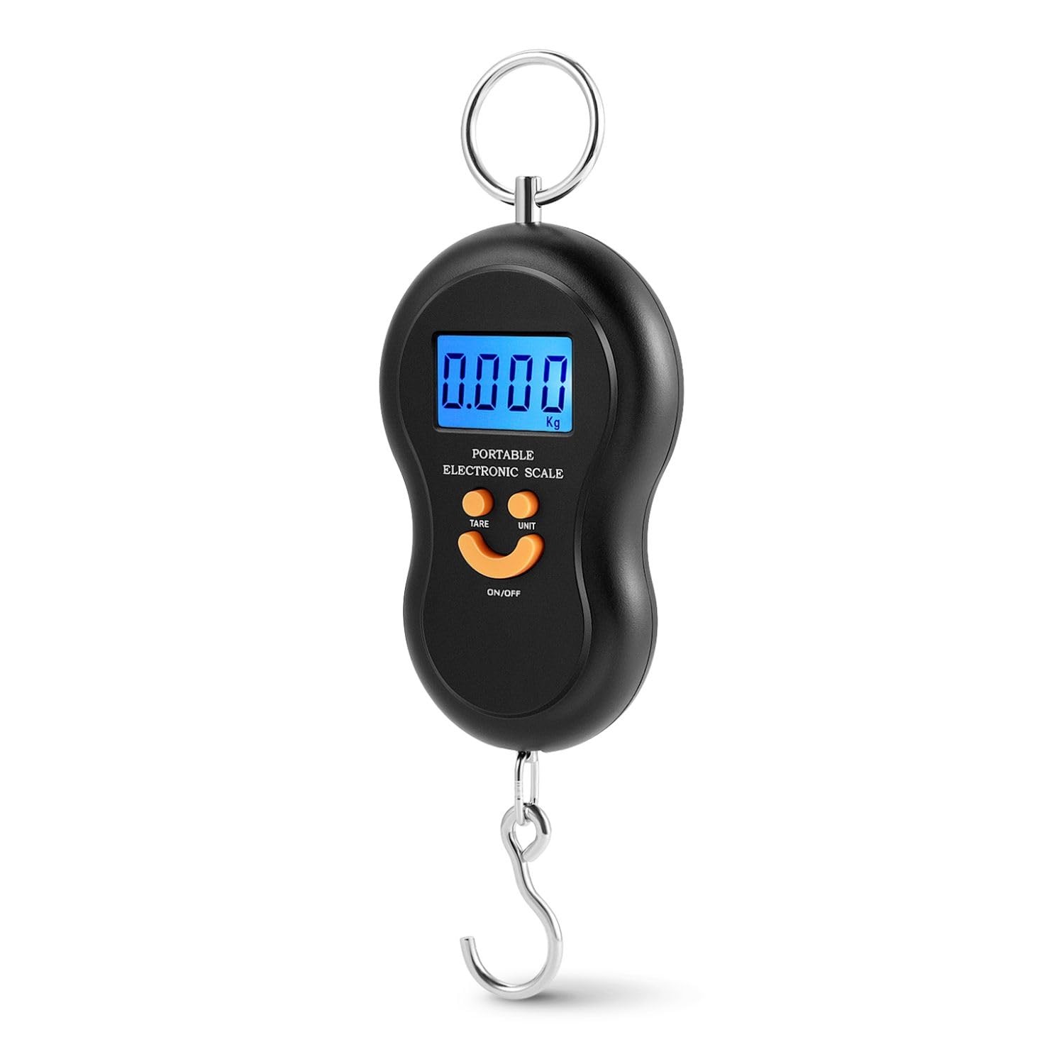 Digital Hanging Scale â€“ 110lb/50kg Portable Luggage Scale, and Fish Round
