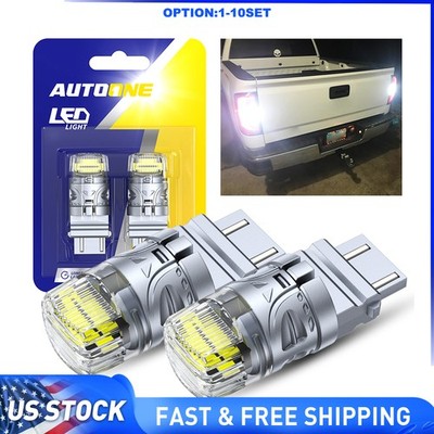 AUTOONE 3156 3157 LED Reverse Backup Stop Light Bulb White Super Bright 2-20X