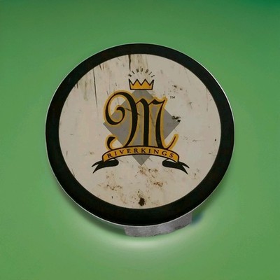 MEMPHIS RIVERKINGS  ️  VINTAGE OFFICIAL VEGUM MFG.   PUCK RARE MADE IN   