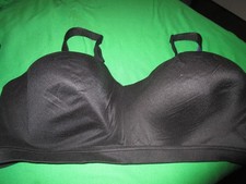 NEW CATHERINES 4337 FULL COVERAGE WIREFREE BRA BLACK SIZE 50C