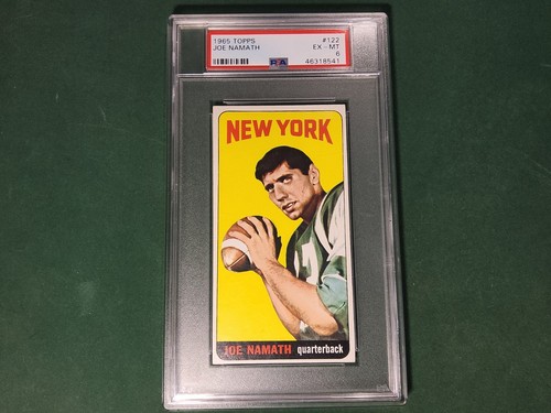 1965 Topps Football JOE NAMATH Vintage Rookie Card #122 High-Grade PSA 6 EX-MT