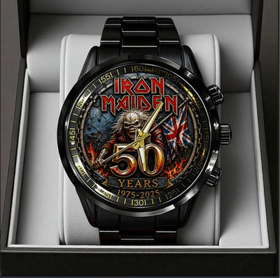 HOT JUL Celebrating Maiden 50 Years Anniversary Stainless Steel Watch