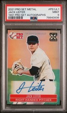 2021 LEAF PRO SET METAL 1991 PRO SET AUTOS #PS1JL1 JACK LEITER PSA 9 AUTO