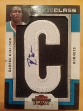 2010-11 Panini Threads Darren Collison Rookie Patch Auto On Card Autograph #/160