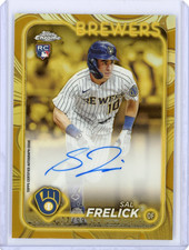 2024 Topps Chrome Gilded Sal Frelick Gold Refractor Rookie On Card Auto 77/99
