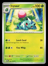 Carta Pokémon Ivysaur SV: Scarlatto e Viola 151 #002/165