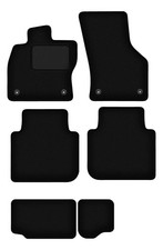 Fußmatten Automatten Velours Schwarz für Seat Tarraco 2018- 5-tlg