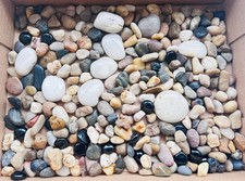 Mixed Stones, Rocks, Pebbles, Gravel, Multicolored, 2.12lbs. Bag, New