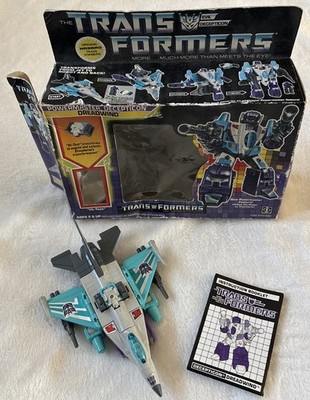 Vintage Transformers Generation 1 Decepticon Dreadwind Hasbro 1987 G1 mit OVP