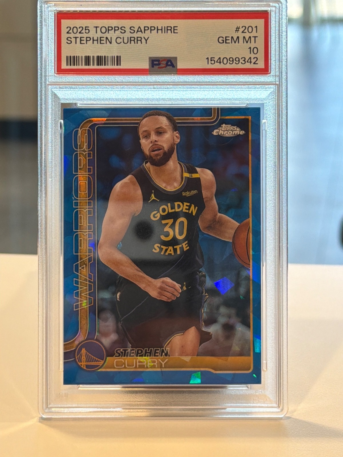 2025 Topps Sapphire Stephen Curry #201 PSA 10