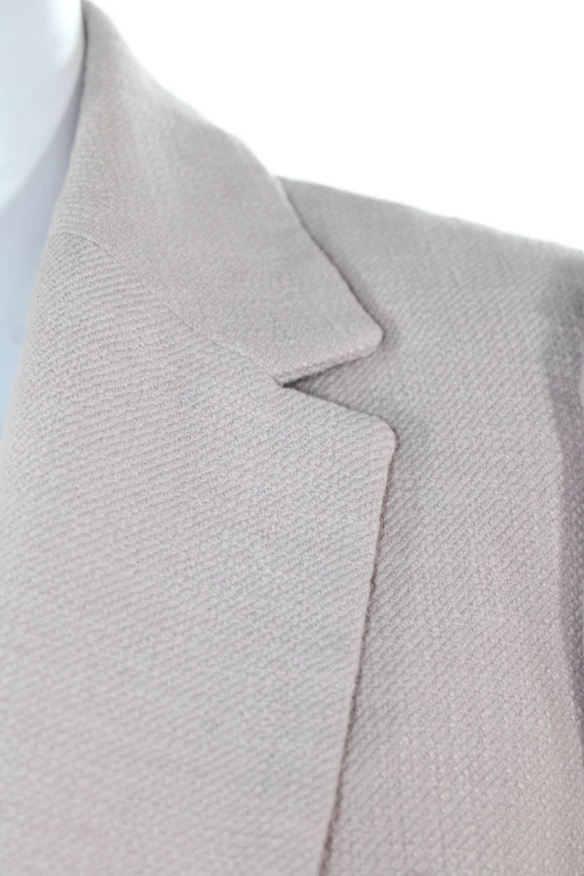 Rebecca Taylor Women Pink Collared Blazer Long Sleeve Size 6 - Image 2 of 4