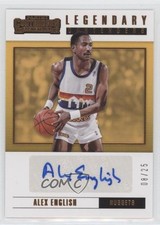2017 Panini Contenders Legendary Bronze 8/25 Alex English #LC-AEG Auto HOF 0f8