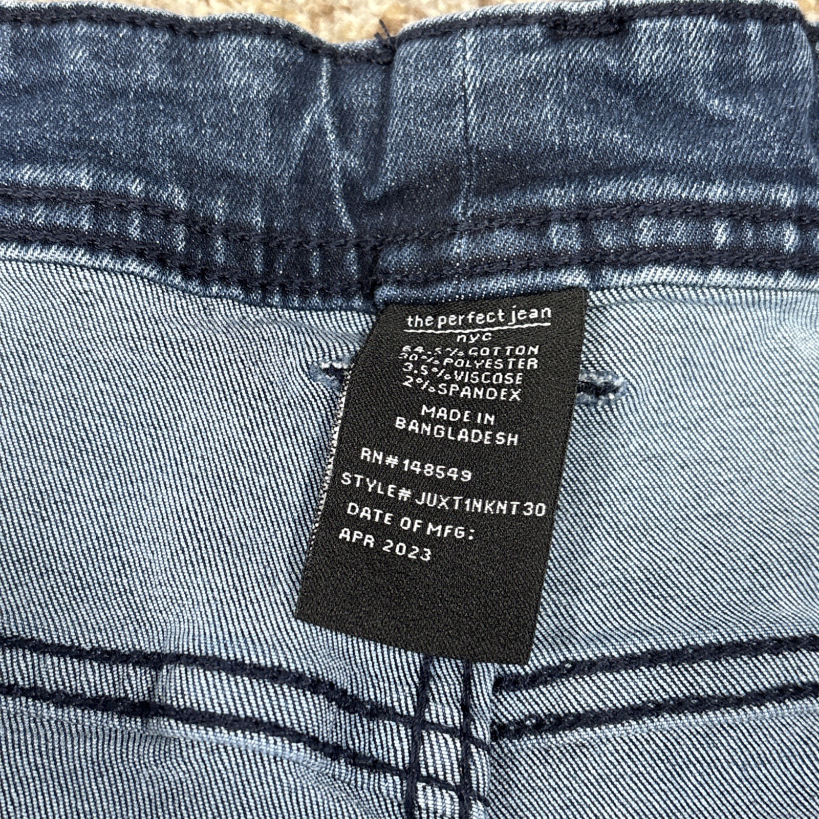 The Perfect Jean NYC Slim Fit Dark Denim Blue Mens 42x30 (41x28.5) - View 5