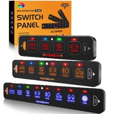 AUXBEAM 4/6/8 Gang RGB Slim Switch Panel LED Control Toggle/ Momentary/ Pulsed