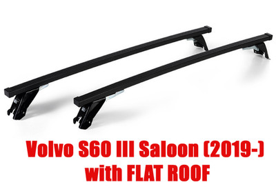 Premium Roof Rack Bars For Volvo S60 III Saloon (2019-) Flat Roof ST306/455M
