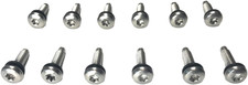 12 Ea Stainless Steel Windshield Frame Torx Screws Fits 2007-2017 Wrangler Jk