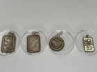 (4) .999 Fine Silver American Eagle Pendants -Americana-History- Collectible