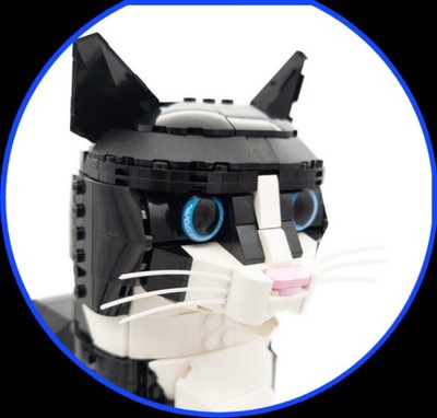 whiskers for LEGO Tuxedo Cat 21349