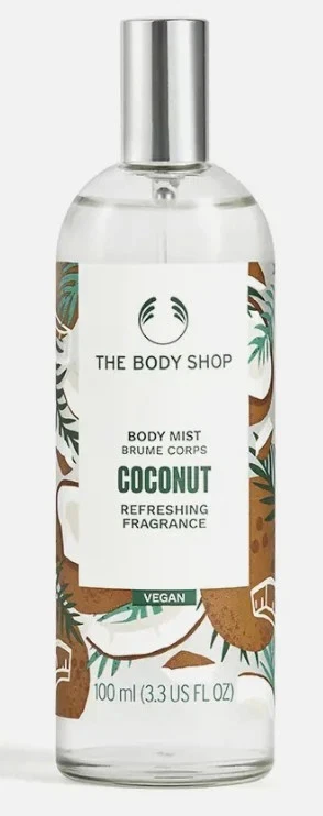 THE BODY SHOP Coconut Body Mist 100ml - Refreshing Fragrance BRAND NEW