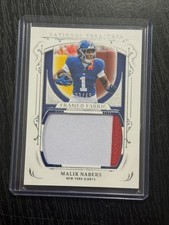 2025 Panini National Treasures - Framed Fabric Malik Nabers #FF-MNS /49 (MEM)