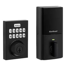 Kwikset Home Connect 620 Z-Wave Keypad Smart Deadbolt   Matte Black, Vivint