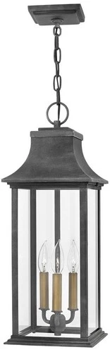 Hinkley Adair 23" High Aged Zinc Outdoor Hanging Light - Picture 1 of 10