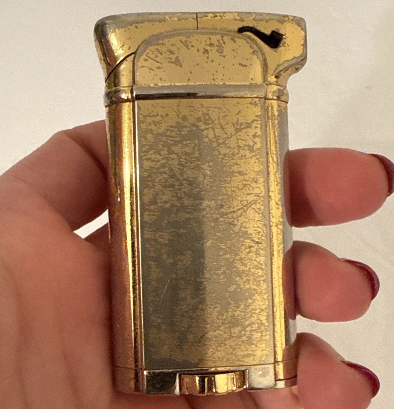 COLIBRI 8800-Vintage Butane Pipe Lighter-Cutout Pipe Image-Not Lighting
