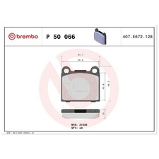 Satz Bremsbeläge Bremsklötze hinten für Mercedes S-Klasse C126 W108 24612656