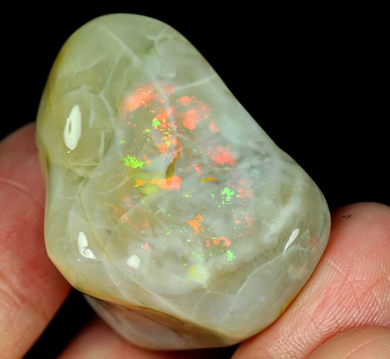 79Ct African Polished Welo Opal Nugget Specimen Carved Facet Rough YWP1799