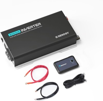 Renogy 2000W Pure Sine Wave Inverter UPS Bluetooth 12V