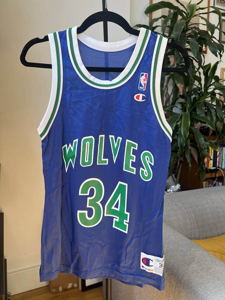 Vintage JR Isaiah Rider Champion Minnesota Timberwolves Jersey