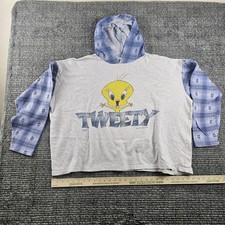 Vintage 1994 Tweety Bird Sweatshirt hoodie L Warner Bros Looney Tunes