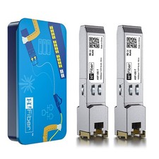 H Fiber 1.25G SFP to RJ45 Module, 1000Base-T Ethernet SFP Copper Transceiver...