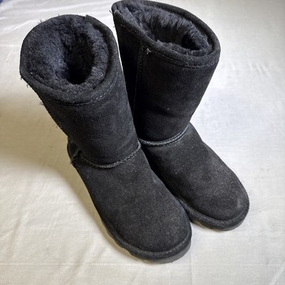 Bearpaw Black Suede Boots Women's Size 7