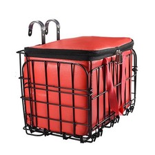 Removable Liner Folding Bicycle Basket Suitable For Groceries And Toys