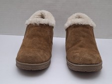Minnetonka Ankle Suede Faux Fur Brown Boots Size 8