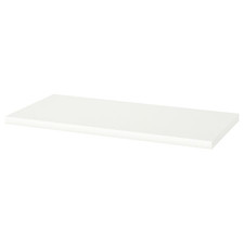IKEA LINNMON Desk Table Top 100x45cm Shelf Pre-Drilled No Legs Included White