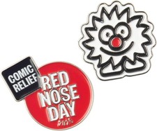 Red Nose Day 2026: Mr Doodle pin badges- On behalf of Comic Relief