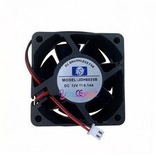 1 pc. New JDH6025B Cooling Fan 6025 DC12V 0.14A 6CM 2Pin