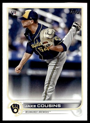 2022 Topps Jake Cousins Rookie Milwaukee Brewers #20