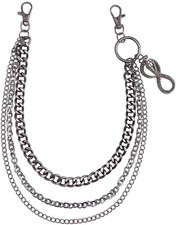 Gothic Pants Chain - Double-Layer Punk Hip Hop Waist Keychain Accessory for Jean