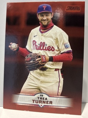 2025 Topps Stadium Club #132 Trea Turner | Red