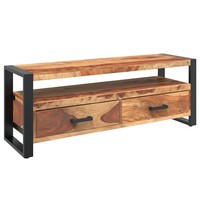 Tv-Schrank Massivholz Akazie 120X35X45 Cm Lowboard Sideboard