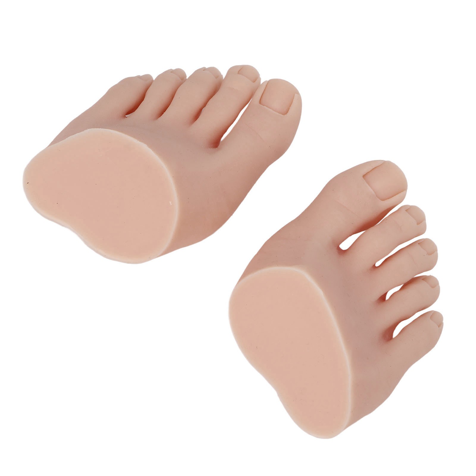 1 Pair Nail Art Training Display Fake Half Foot Model Pedicure Tattoo Practi