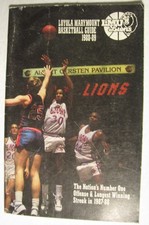 1988-89 NCAA Loyola Marymount Basketball Media Guide Hank Gathers Bo Kimble J2