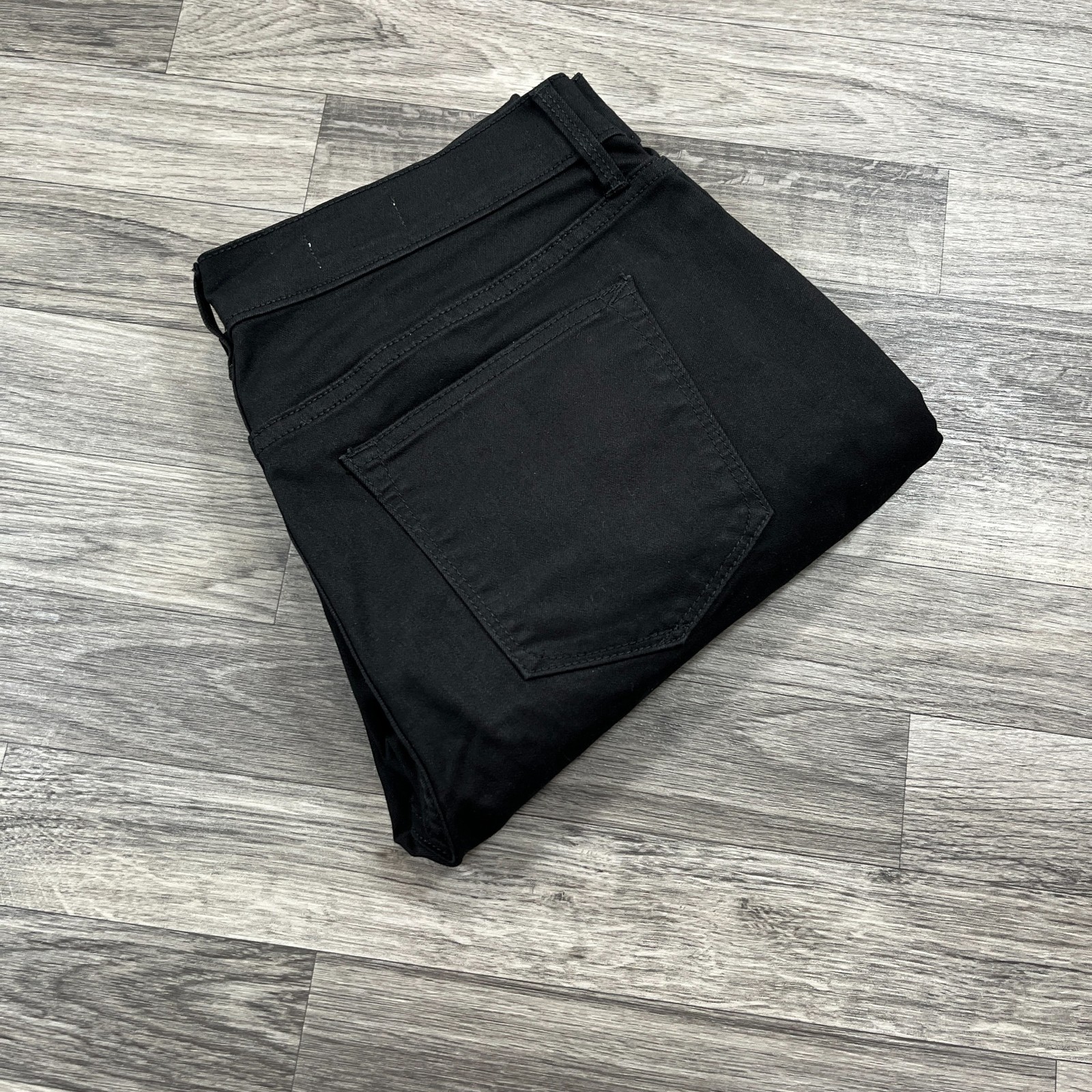GAP 1969 Skinny Leg Mid Rise Black Denim Jeans Women's Size 29